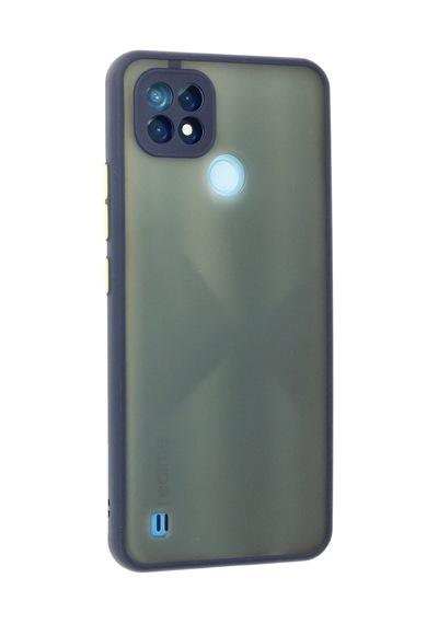 Muratech Newface Realme C21 Kılıf Montreal Silikon Kapak - Lacivert