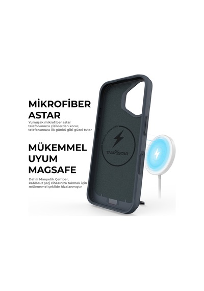 Bix Apple Uyumlu iPhone 16 Plus Vortex Magsafe Kılıf Stand Özellikli 3x Korumalı Mikro Fiber İç Yüzey Lacivert Lacivert Bix Apple Uyumlu iPhone 16 Plus Vortex Magsafe Kılıf Stand Özellikli 3x Korumalı Mikro Fiber İç Yüzey Lacivert Lacivert
