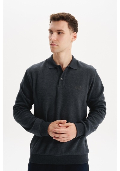 AR-MA Arma Erkek Regular Fit Selanik Kumaş Polo Yaka Sweatshirt Düğmeli, Pamuk Polyester Karışımlı %65 Pamuk %35 Polyester K30564699102 Gri AR-MA Arma Erkek Regular Fit Selanik Kumaş Polo Yaka Sweatshirt Düğmeli, Pamuk Polyester Karışımlı %65 Pamuk %35 Polyester K30564699102 Gri