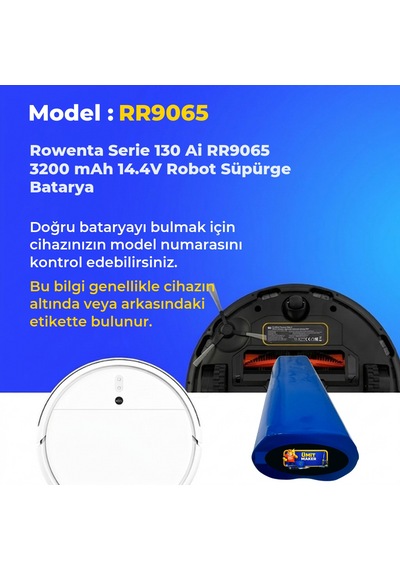 Rowenta Serie 130 Ai Rr9065 3200 Mah 14.4v Robot Süpürge Batarya