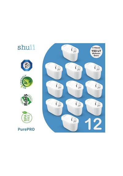 Purepro I Su Arıtma Sürahisi Filtresi 12 Adet Filtre I Jugg Ve Brita Maxtra + Pro İle Uyumlu Purepro I Su Arıtma Sürahisi Filtresi 12 Adet Filtre I Jugg Ve Brita Maxtra + Pro İle Uyumlu