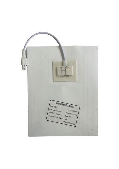 220 Volt Ayna Arkası Buğu Önleyici Rezistans Banyo Ayna Arkası Buğu Çözücü Kare 15x20 Cm Beyaz