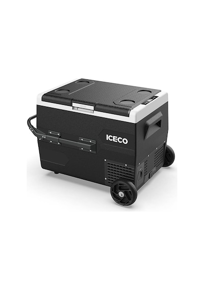 ICECO K65S 12/24Volt 65 Litre Akülü/Kablolu/ Kompresörlü Tekerlekli Outdoor Oto Buzdolabı/Dondurucu (Akü Dahil Değildir)