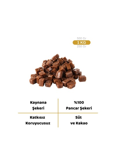 Kaynana Şekeri Sütlü Ve Kakaolu Akide Şekeri 1kg