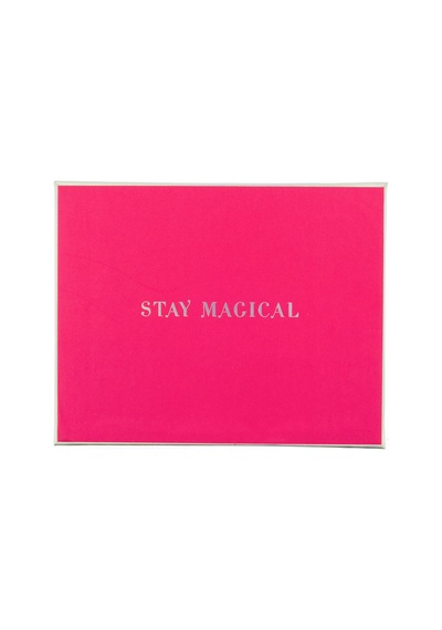 Düz Notlar, Stay Magical" Tasarımı - 15 Özel Günler Şık Not Kartı Ve Zarflar, Güzel Gümüş Süslemeli Ve "büyülü Kal" Mesajı, 10,8 Cm X 14,0 Cm Dfn002