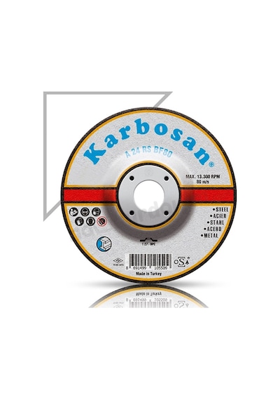 Karbosan Metal Taşlama Taşı 180 x 8 MM 10 Adet