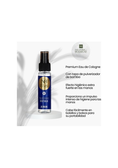 Deep Blue Kolonya 60 Ml Sprey Akuatik Sitrus Cep Boy Seyahat Hediyelik %80 Alkollü