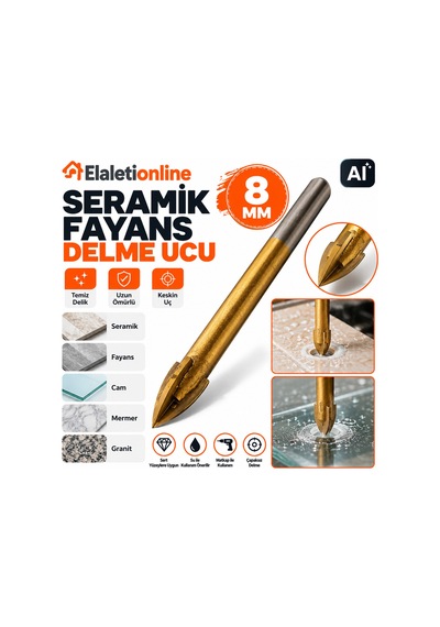 Seramik Ve Fayans Delme Matkap Ucu 8 Mm - 942690420