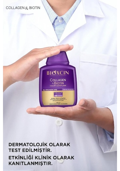 Bioxcin Collagen & Biotin Ekstra Hacim Şampuanı 3 x 300 ML
