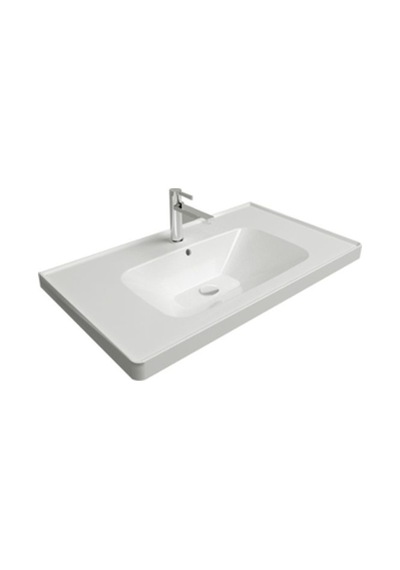 Newarc Newlıne Dolap Uyumlu 100 Cm Lavabo Beyaz