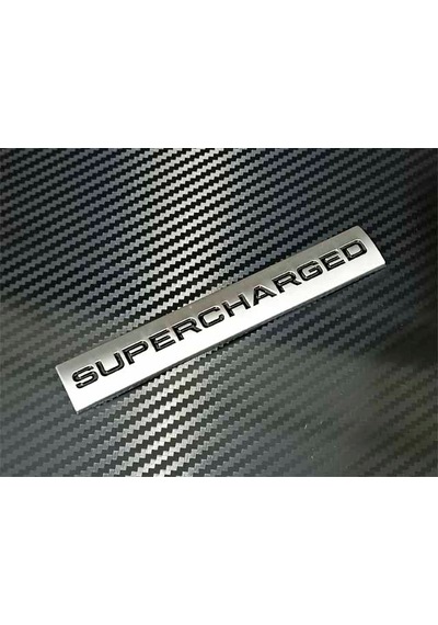 Supercharged Metal Logo / Yazı / Arma Range Rover Oem Kalite 0