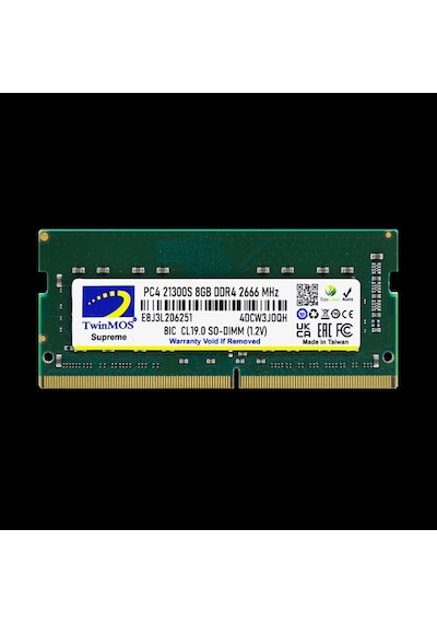 Twinmos Mdd48gb2666n, 8gb, Ddr4, 2666mhz, 1.2v Notebook Ram