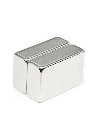 1 Adet 30x20x10 Mm Köşeli Neodyum Mıknatıs Süper Güçlü Magnet, N35 Kalite