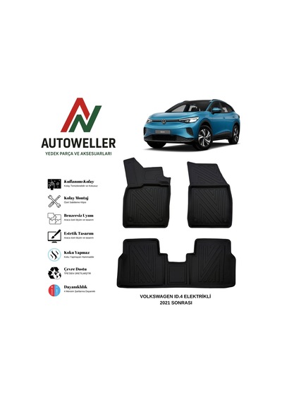 Volkswagen Id.4 Elektrikli 2021 Sonrası Havuzlu Oto Paspas