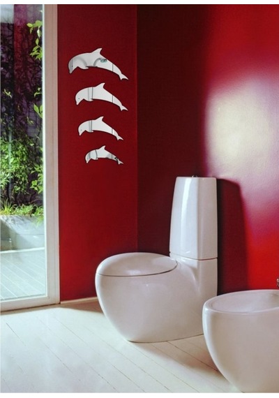 M3 Decorium Yunuslar Dekoratif Banyo Koridor Kapı Kolon Aynası