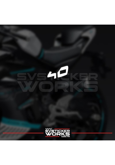 Cfmoto 450sr 40 Sticker Yan Plastik Sticker Etiket Yüksek Kalite Folyo Diğer