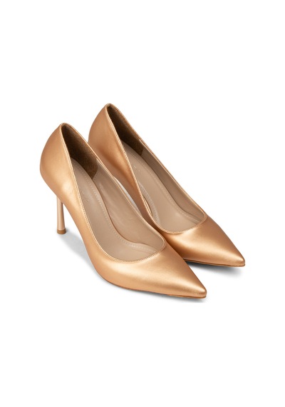 Deery Kadın Bronz Stiletto Topuklu Ayakkabı - P4539zbkrm01 Bronz