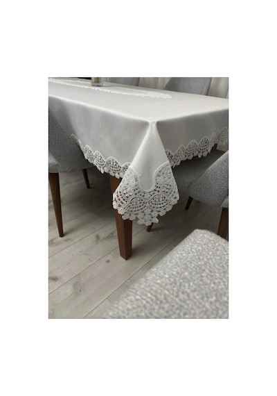 12 Kişilik Masa Örtüsü Takımı, Masa Seti 12 Kişilik 26 Parça 160x220cm Diğer