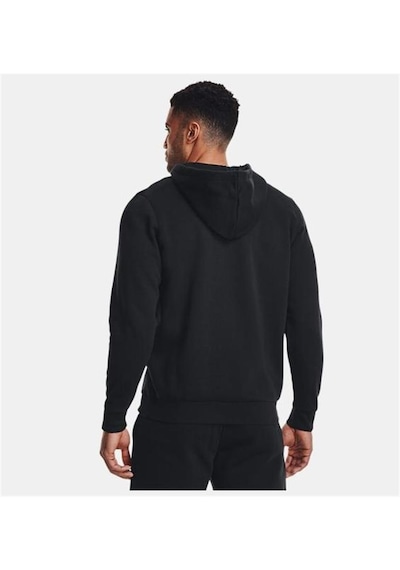 Under Armour Ua Essential Fleece Fz Hood Erkek Sweatshirt-26943-siyah Siyah