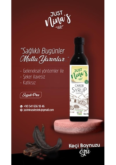 Just Nina's Keçiboynuzu Özü 700 G