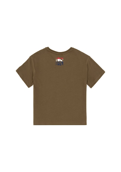 U.S. Polo Assn. Erkek Çocuk Haki Bisiklet Yaka Tiört 50295428-VR027