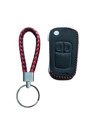 Autohan Keys Lüx Anahtar Kılıfı, Petek Desenli, Gri, Astra J Corsa D Corsa E Insignia Mokka Mer