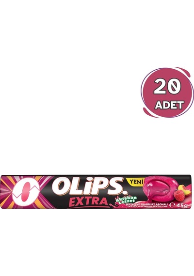 Olips Extra Şeftali-ahududu Aromalı Şeker 45 Gr - 20 Adet