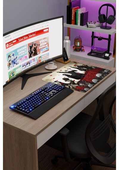 Death Parade Anime V1 - 48x40 Xl Gaming Kauçuk Kaymaz Taban Mouse Pad Fare Altlığı