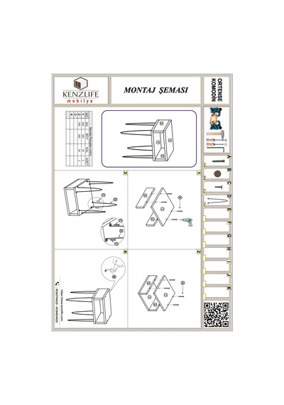 Kenzlife Komodin Ortense Byz Komidin 44 29 29 Metal Ayaklı Orta Zigon Sehpa Minik Boy M Cordoba
