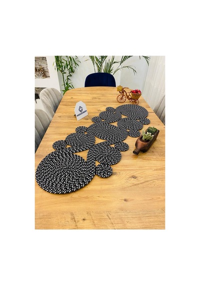 Jüt, Hasır,sarmal Model, Dekoratif Masa Örtüsü, Runner 40x110 Cm, Sehpa Örtüsü, Bohem Tarzı Siyah Beyaz Kırçıl Siyah Beyaz Kırçıl Jüt, Hasır,sarmal Model, Dekoratif Masa Örtüsü, Runner 40x110 Cm, Sehpa Örtüsü, Bohem Tarzı Siyah Beyaz Kırçıl Siyah Beyaz Kırçıl