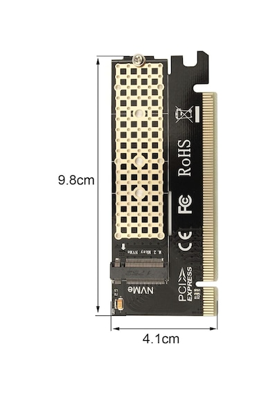 AoGo M-Key PCIe M.2 NVME Dönüştürücü SSD PCI Express GEN3 Tam Hız PCI E X4 X8X16 2230 2242 2260 2280