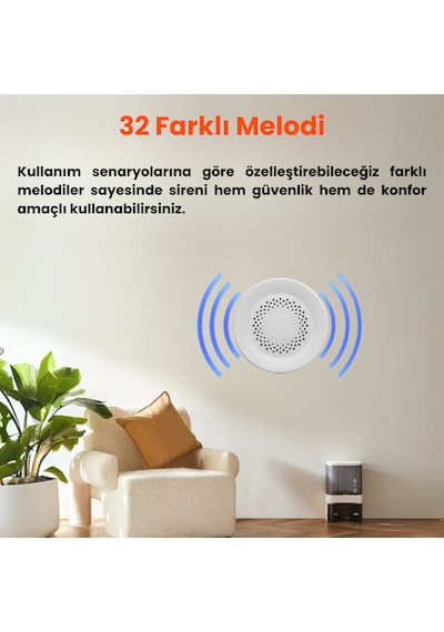 Zigbee 100 Db Akıllı Siren Alarm Tuya - Smart Life Uyumlu