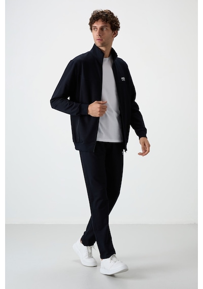 Tommy Life Troy Lacivert Standart Kalıp Erkek Eşofman Takım - 85196 Lacivert
