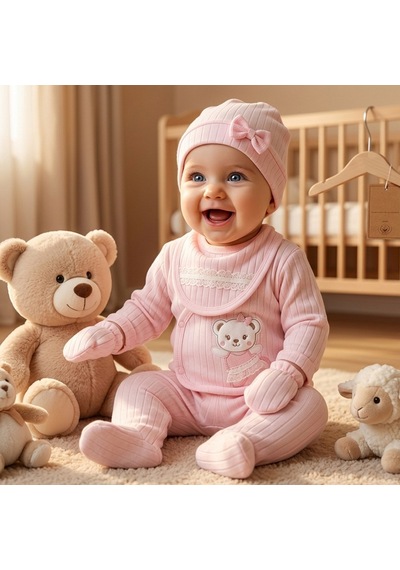 Sebi Bebe 5'li Hastane Çıkış Seti 2110 Pembe