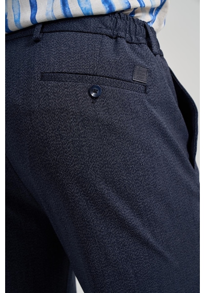 İmza Koyu Lacivert Kendinden Desenli Yan Cep Slim Fit Jogger Pantolon 1003250161 Koyu Lacivert
