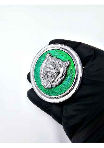 Etiketçilere Özel Egea Göbek Arması Diamler Tasarım Kaplan Yeşil Renk -