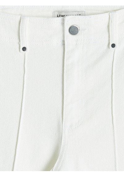 Lcw Modest Ekru Wideleg Fit Kadın Jean Pantolon