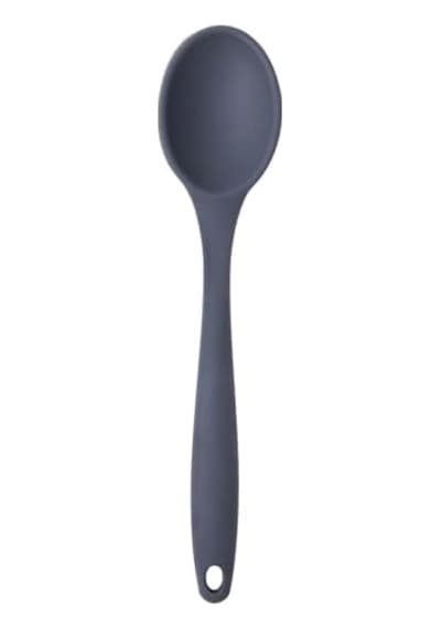 Silikon Büyük Boy Kaşık Seti, Yanmaz Yapışmaz, Çok Renkli - Mavi, Sarı, Kırmızı, Antrasit - 27 Cm, 4 Adet Set, Bpa Free