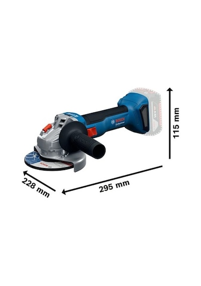 Akülü Taşlama, 115 Mm Çap Ve 18v Güç İle Metal Ve Beton Kesimi