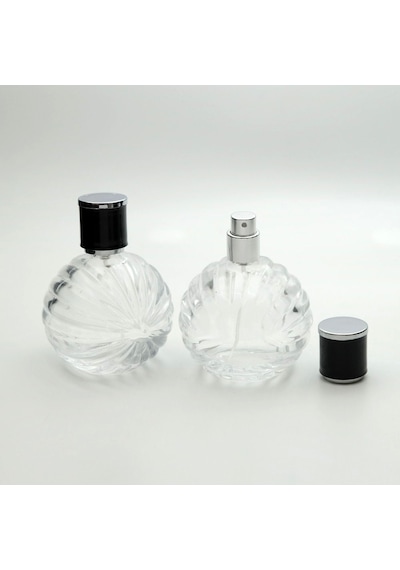 Parfüm Şişesi 100 Ml 2 Adet Top Desenli Model Kolay Kapama