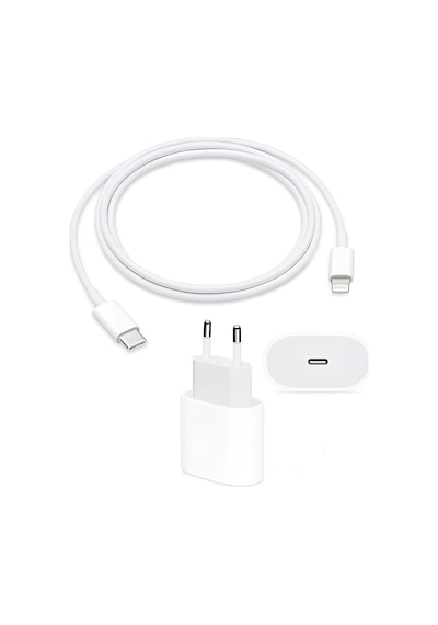 Apple Uyumlu iPhone Tüm Serilerle Hızlı Şarj Aleti Kablo Adaptör Set 11 12 13 Pro Max