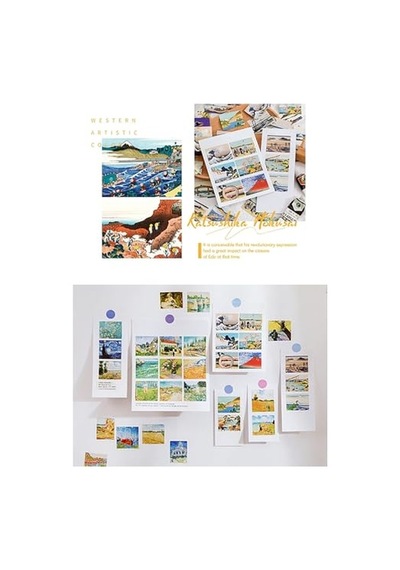 Katsushika Hokusai Temalı 45 Adet Sticker Seti Bullet Journal
