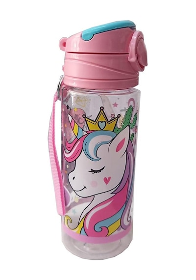 Kız Çocuk Unicorn Matara 500 ML 1 Adet Lisanslı Suluk Okul Matarası Öğrenci Suluğu