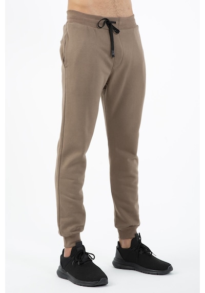 Maraton Sportswear Regular Erkek Ribana Paça Basic Kakao Eşofman Altı 21381-kakao Kahverengi
