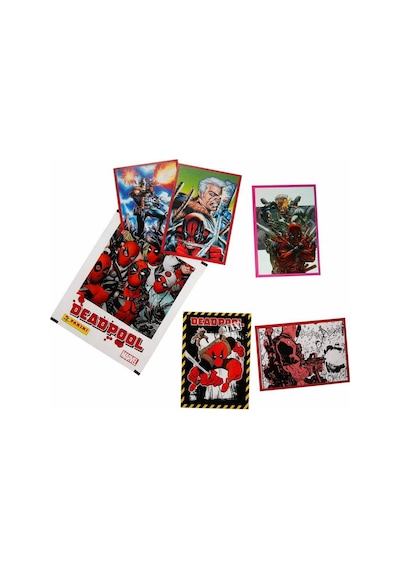 40 Paket - Marvel Deadpool Çıkartma Paketi Panini Lisanslı Ürün 200 Stıcker