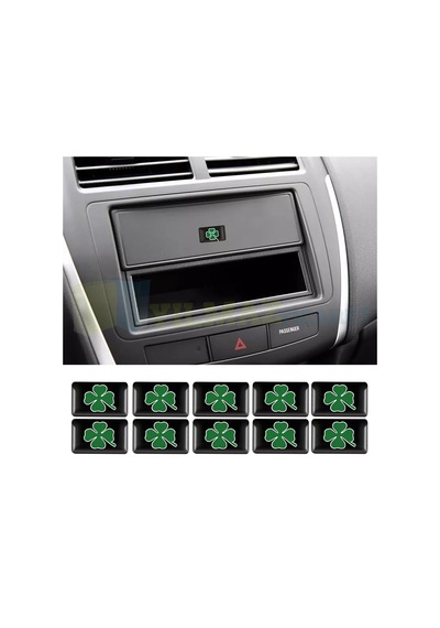 Alfa Romeo Yonca Logo Torpido Direksiyon Jant Vites Oto Sticker Damla Etiket