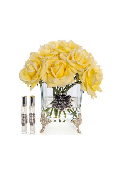 Pirinç Ayaklı Cam Silver 13 Gül Luxury Home Perfume Pudra