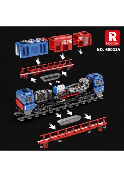 Reobrix Technic 66021 Avrupa Yük Treni G2000 European Freight Train Yaratıcı Yapı Blok Seti Building Blocks - 1980 Parça Reobrix Technic 66021 Avrupa Yük Treni G2000 European Freight Train Yaratıcı Yapı Blok Seti Building Blocks - 1980 Parça