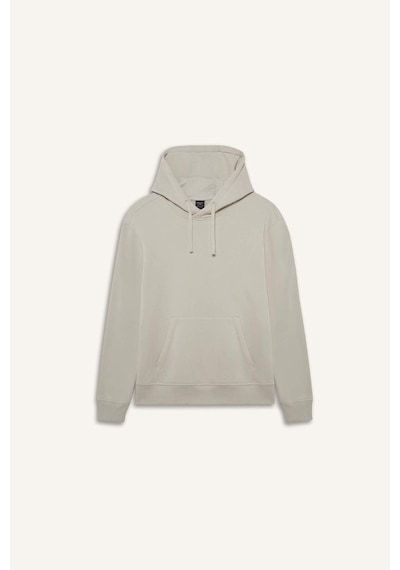 Defacto Regular Fit Kapüşonlu Cepli İçi Yumuşak Tüylü Basic Düz Sweatshirt X8283AZ24AUBG766 Bej