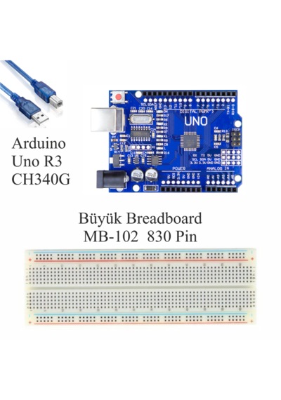 Arduino İle Uyumlu Başlangıç Seti Uno R3 Süper İdeal - Eko Set
